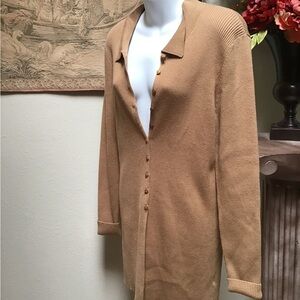 Anthropologie Tan Brown Knit Sweater